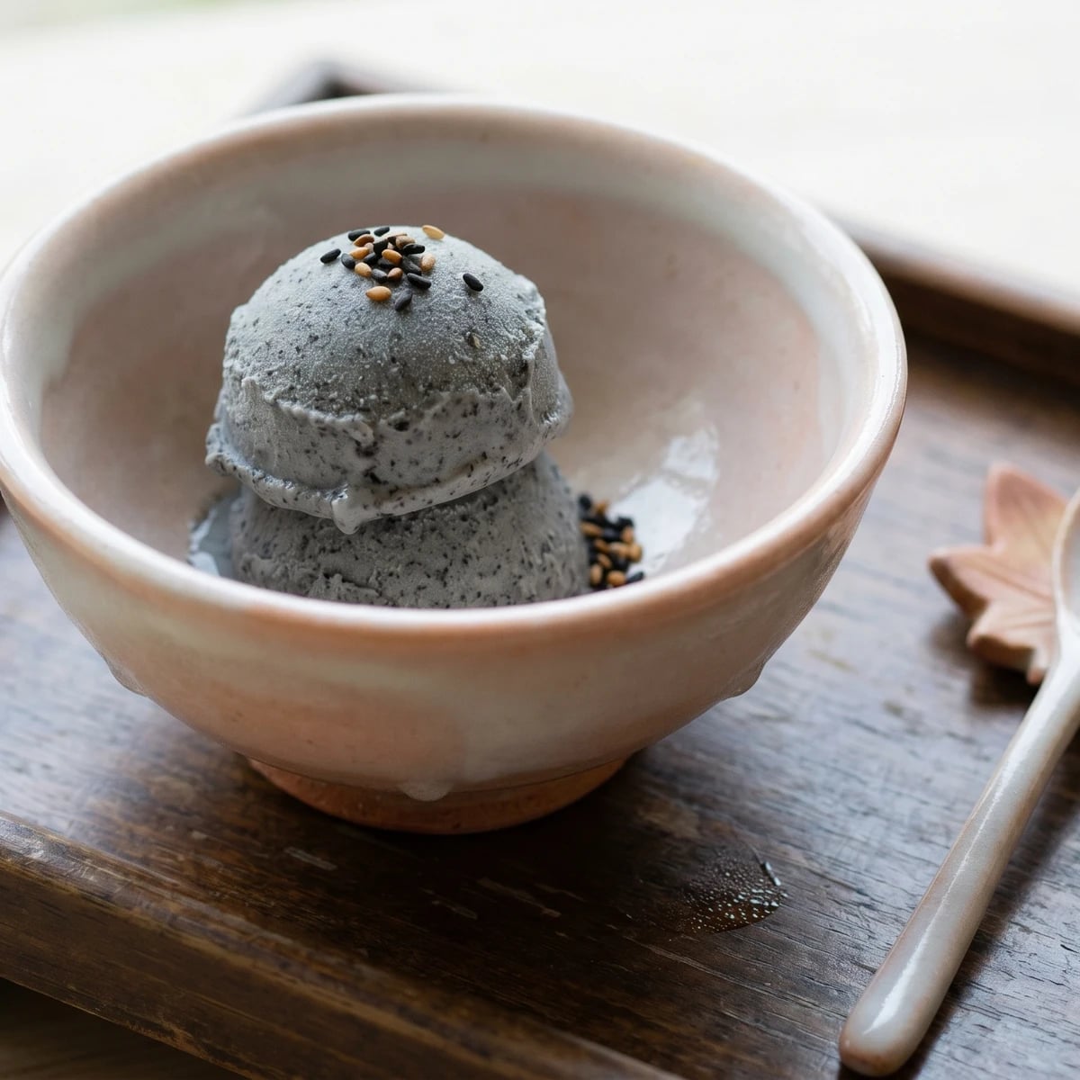 Black Sesame Ice Cream (黒ごまアイスクリーム, Kuro Goma Ice Cream)