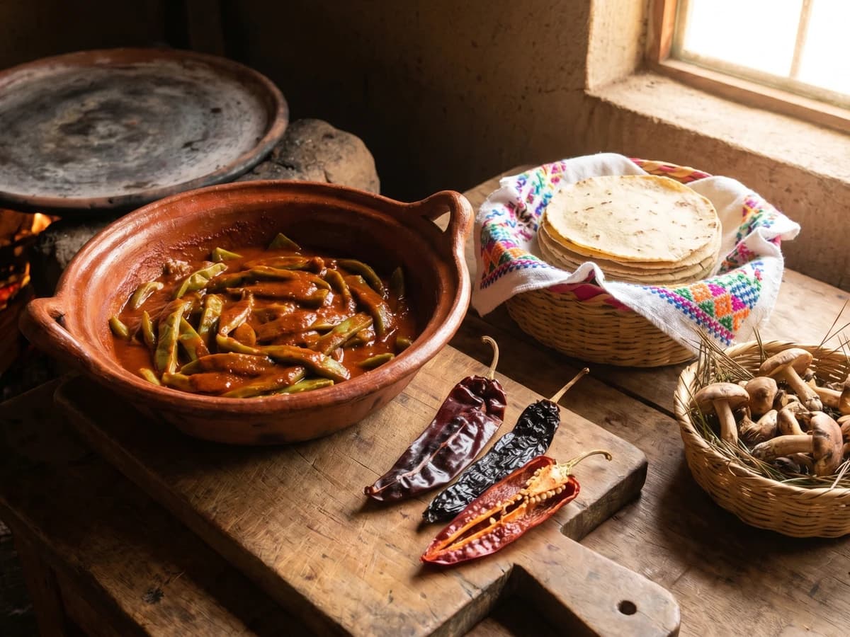 Nopales en Chilke Rojo Estilo Cherán - Chef Lupita