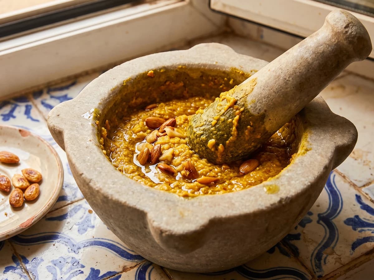 The Spanish Foundations: Sofrito, Allioli, Romesco & Picada — recipes by Chef Isabel