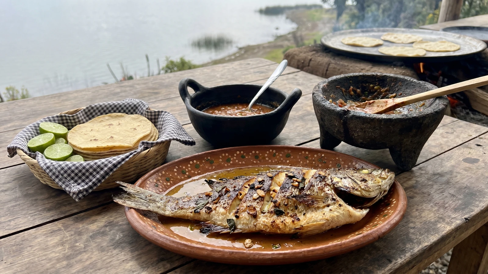 Pescado Blanco al Carbón de Pátzcuaro