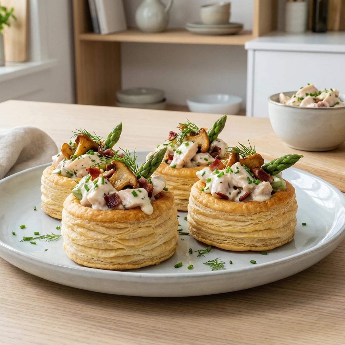 Tarteletter med Honsesalat