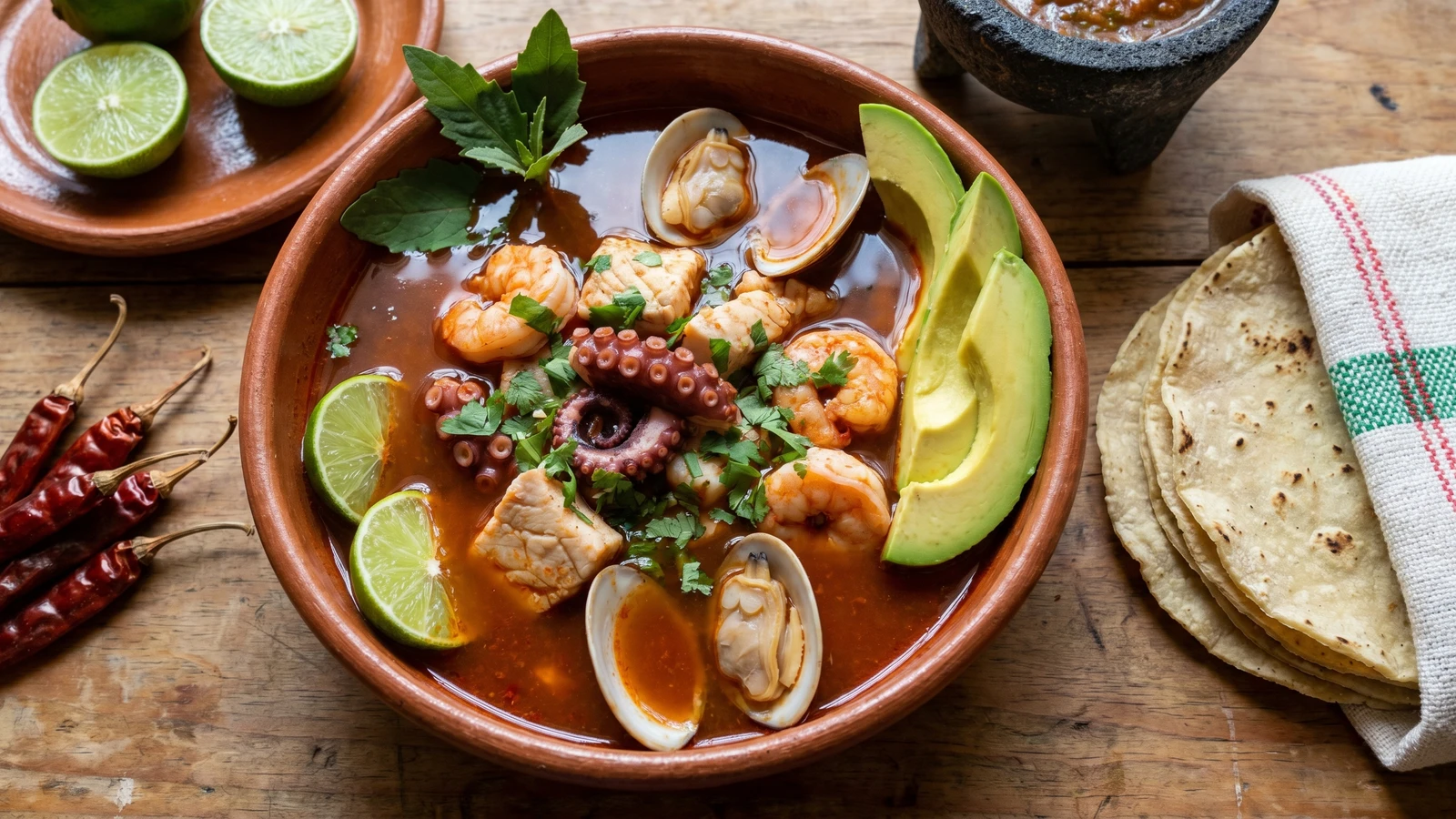 Caldo de Mariscos del Pacífico Oaxaqueño