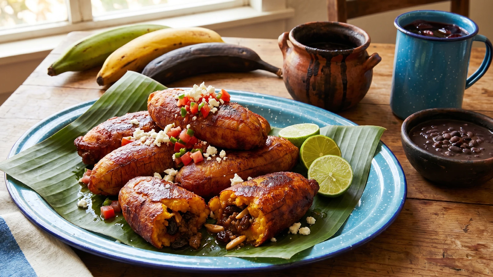 Plátanos Rellenos de Picadillo Jarocho