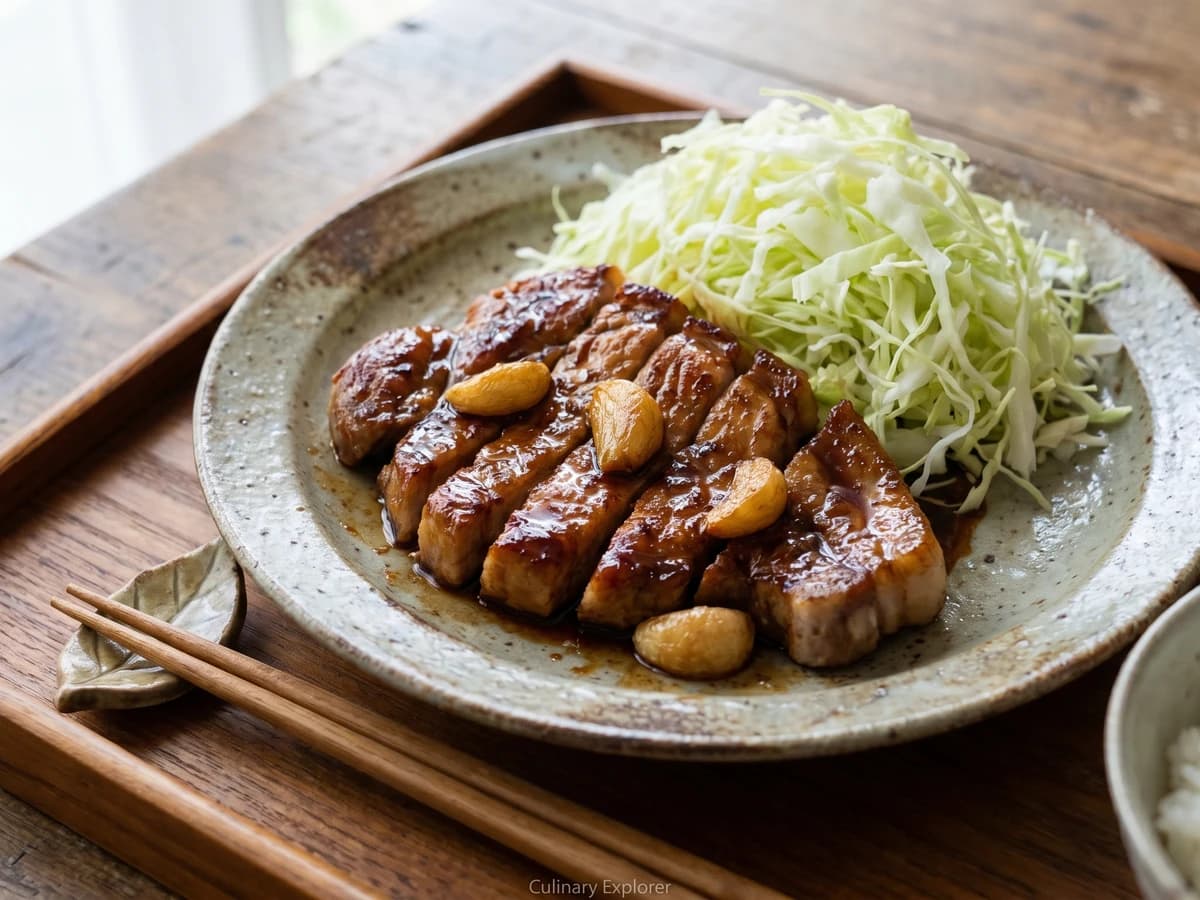Tonteki (豚テキ, Yokkaichi pork steak) - Chef Takumi