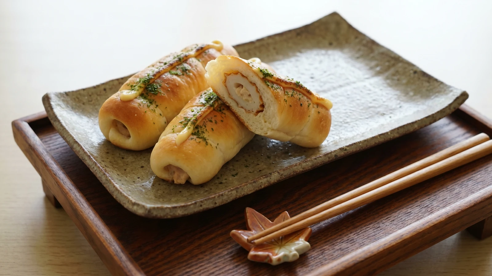 Chikuwa Pan (ちくわパン, Hokkaido fish-cake bread)
