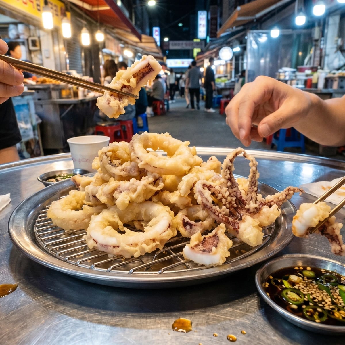 Ojingeo-twigim (Korean Fried Squid)