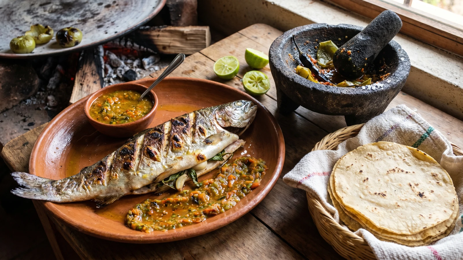 Trucha de Zitácuaro con Salsa de Chile Perón