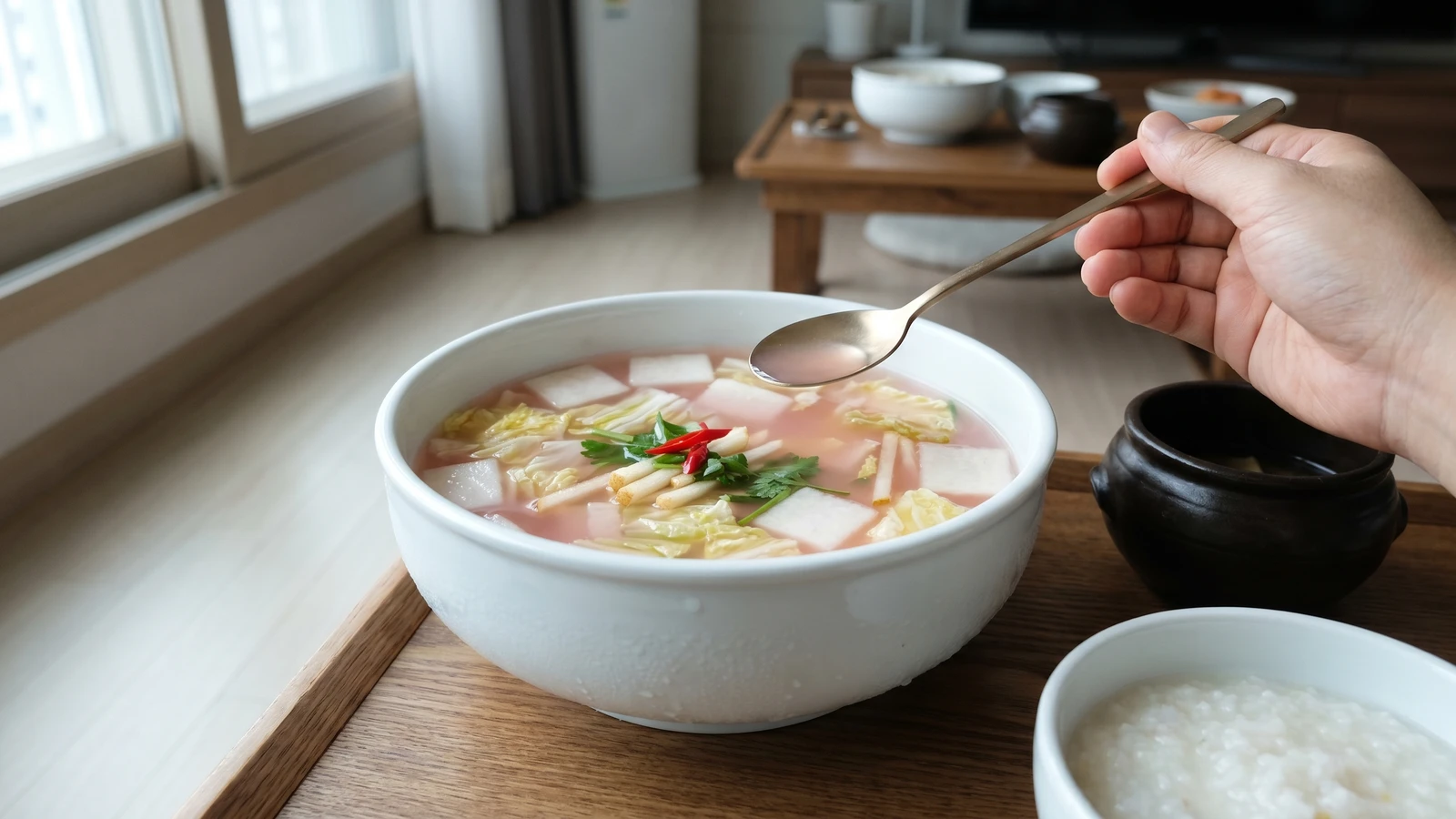 Nabak-kimchi (Sliced Radish Water Kimchi)