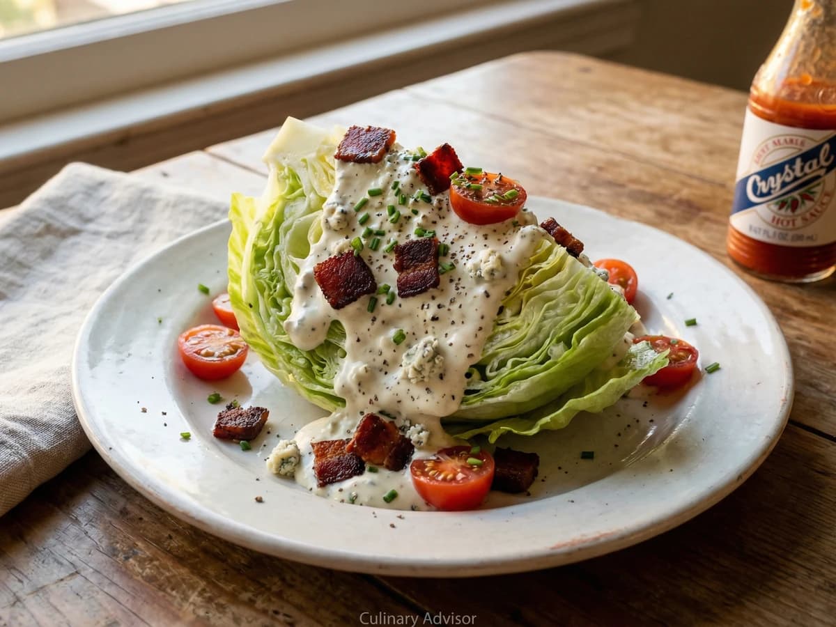 Iceberg Wedge with Creamy Blue Cheese - Chef Remy