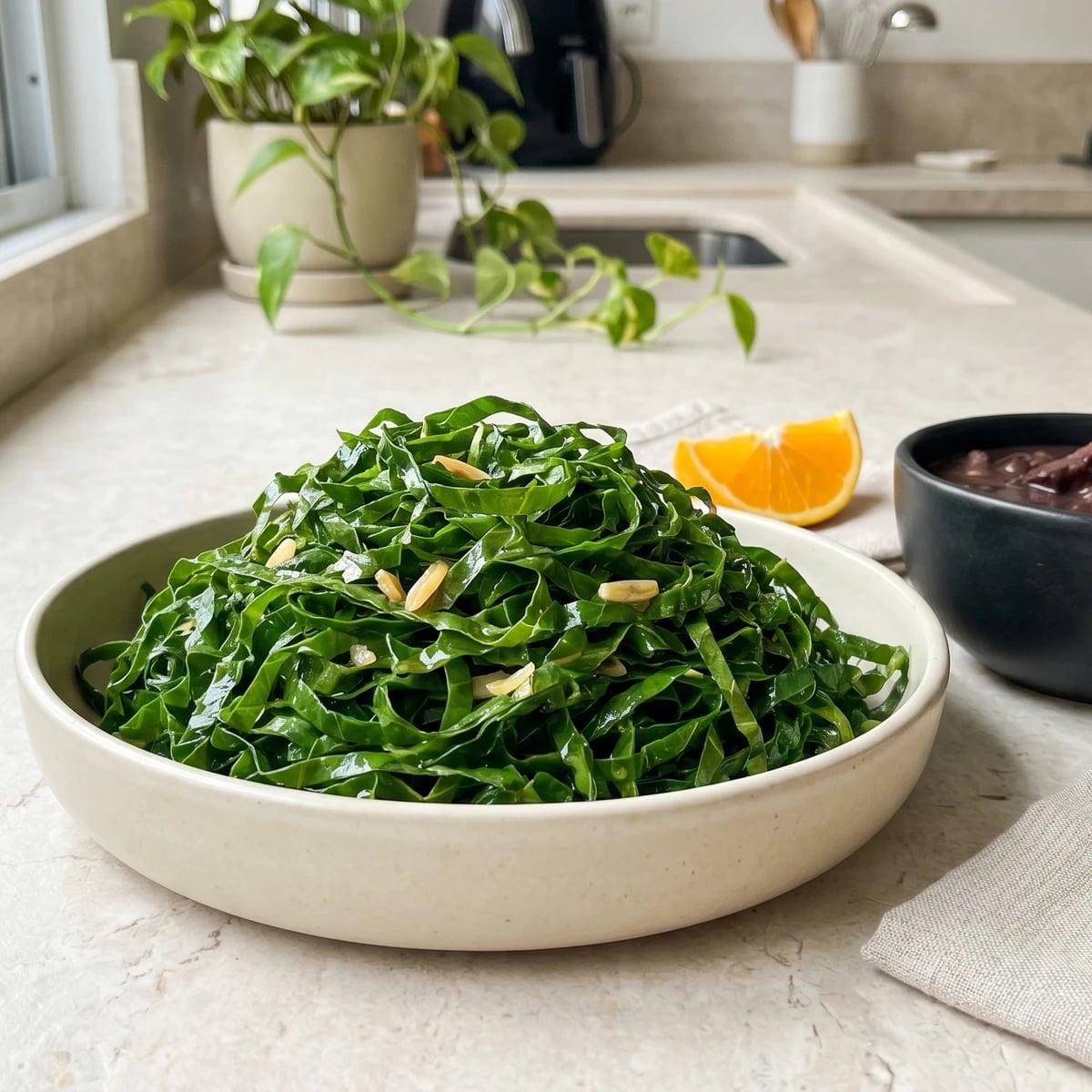 Couve Refogada para Feijoada