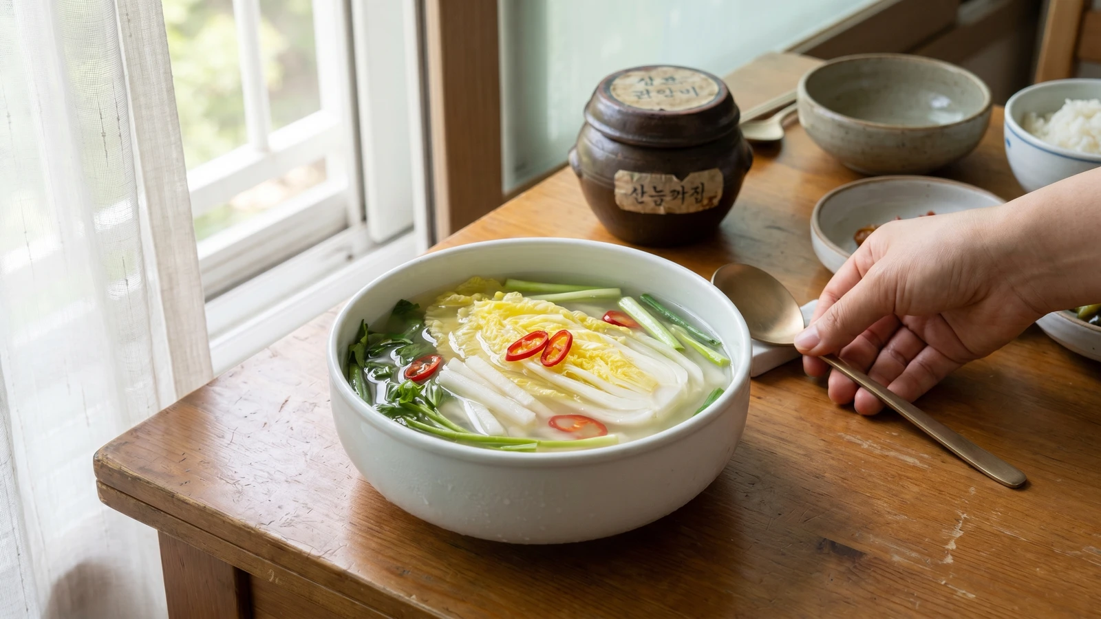 Albaechu-mul-kimchi (Baby Cabbage Water Kimchi)