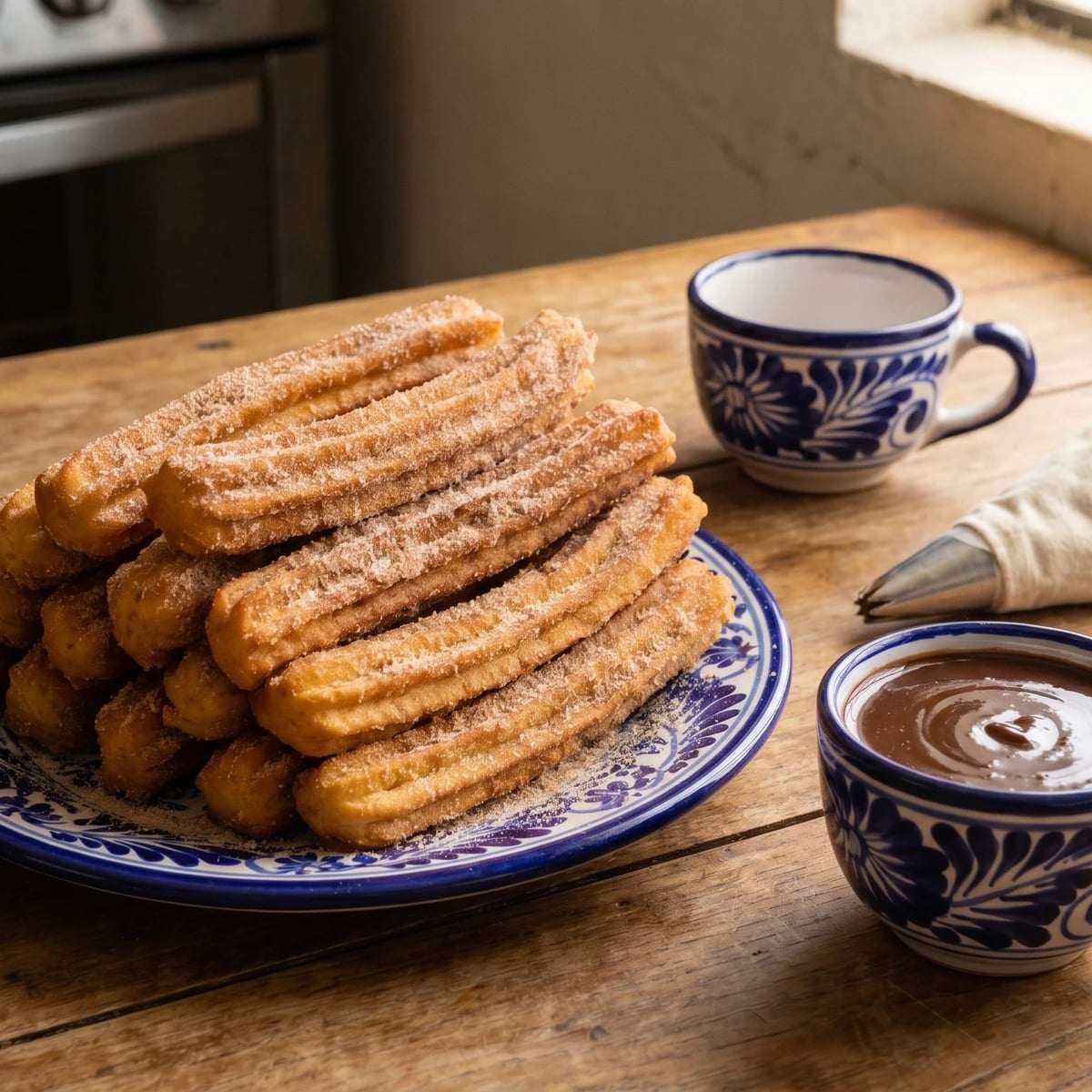 Churros con Chocolate Poblano