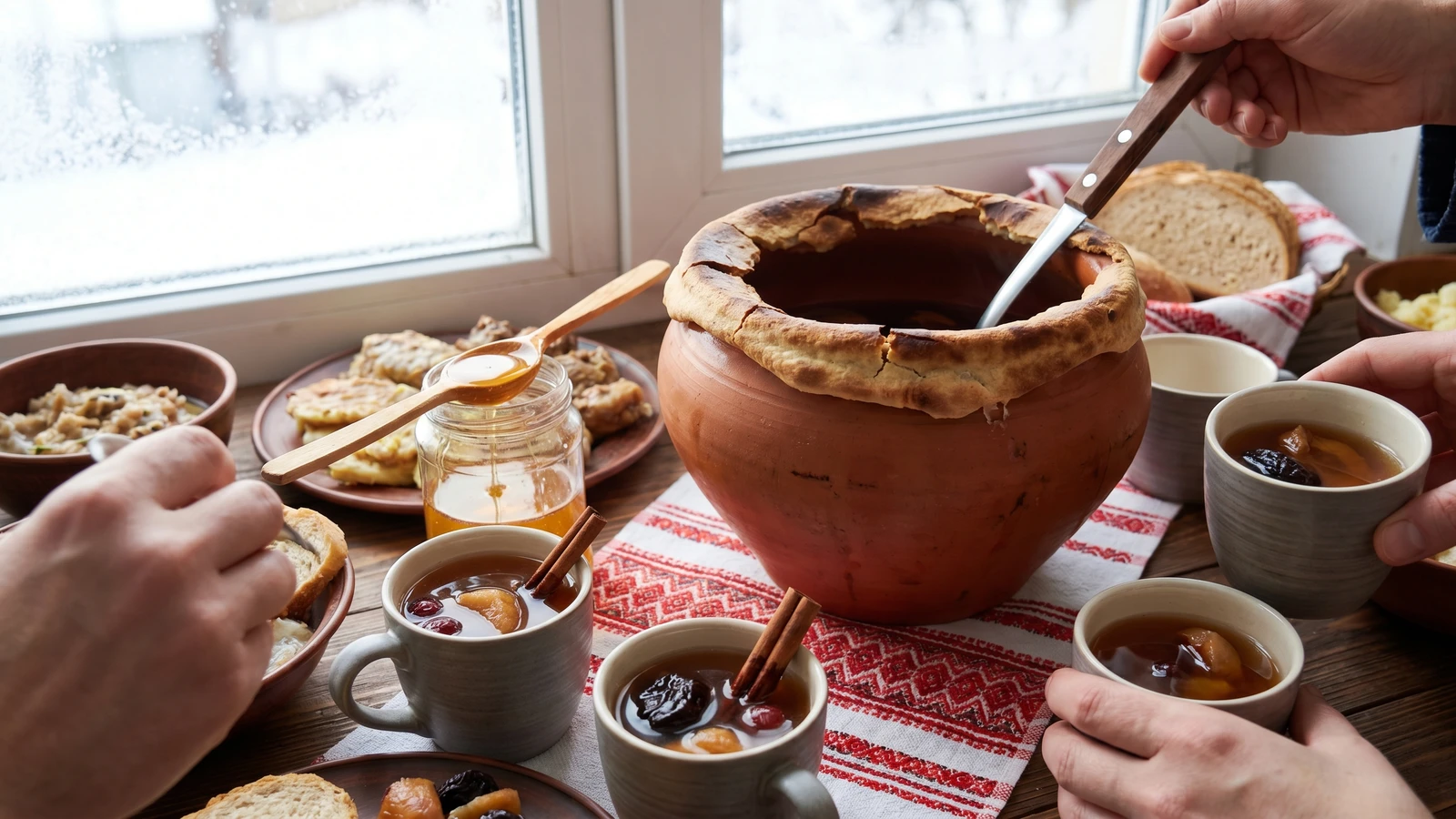 Varenukha (варенуха, hot honey-spirit drink)
