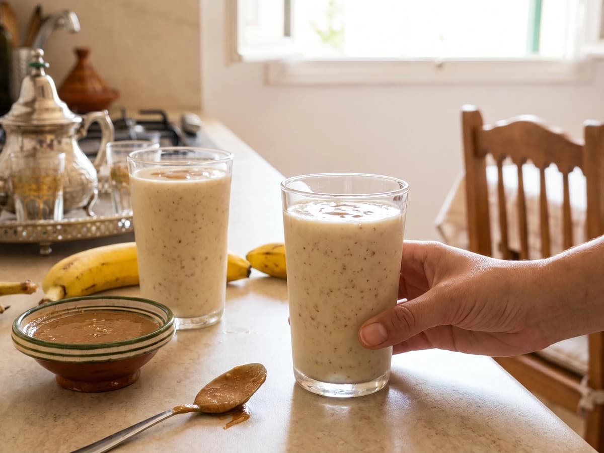 Smoothie Banane-Amlou - Chef Zohra