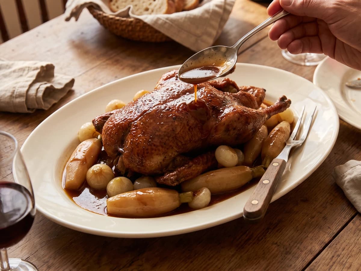 Caneton Braisé aux Navets - Chef Juliette