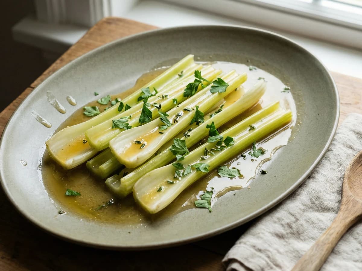 Braised Celery with Butter - Chef Thomas