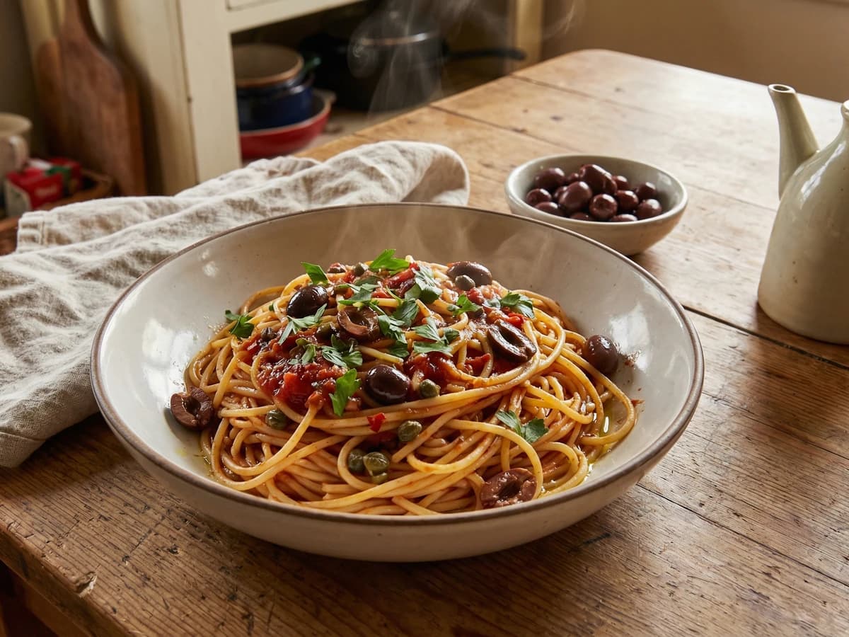 Spaghetti alla Puttanesca - Chef Graziella