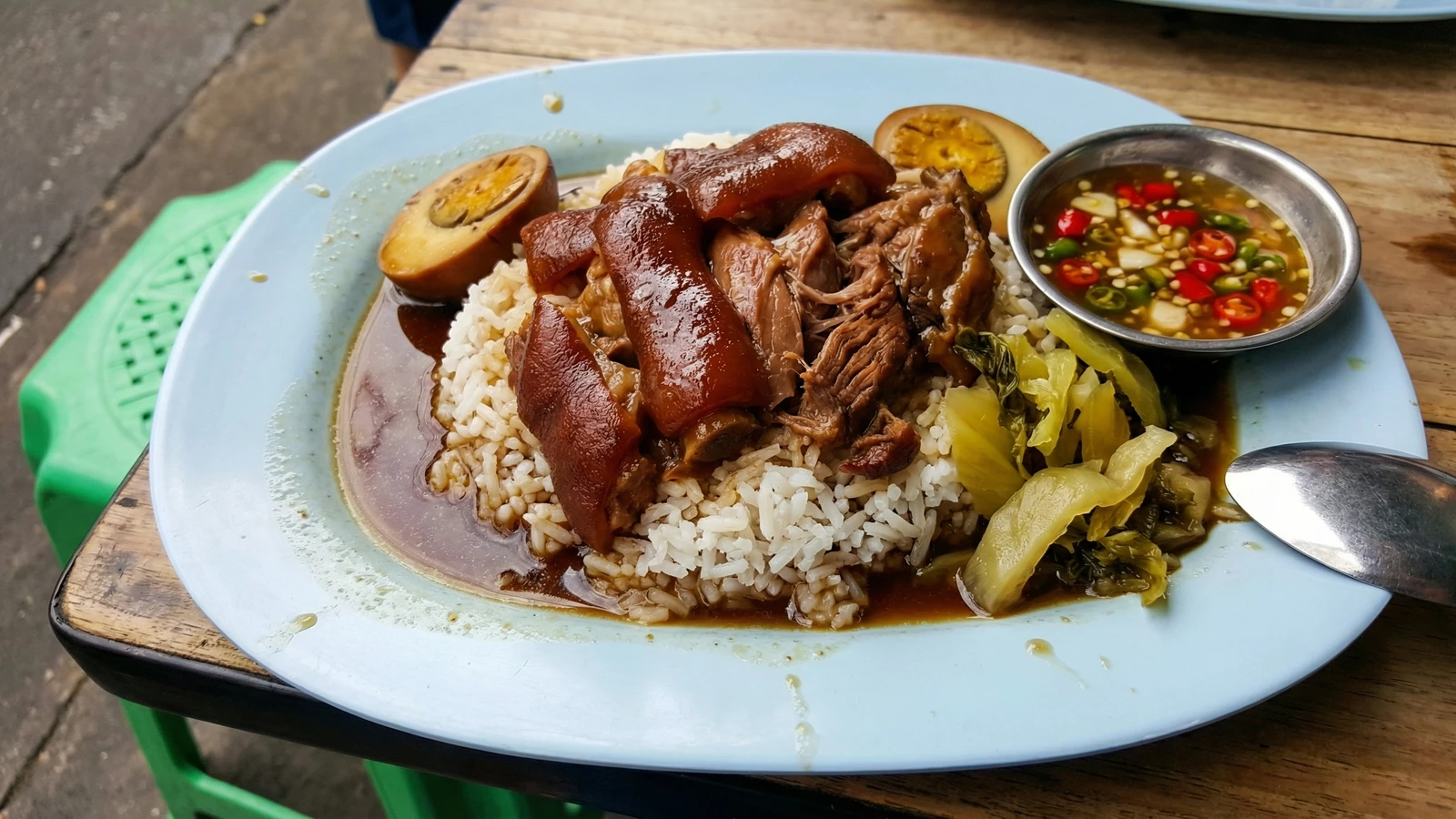 Braised Pork Leg on Rice (Khao Kha Moo)