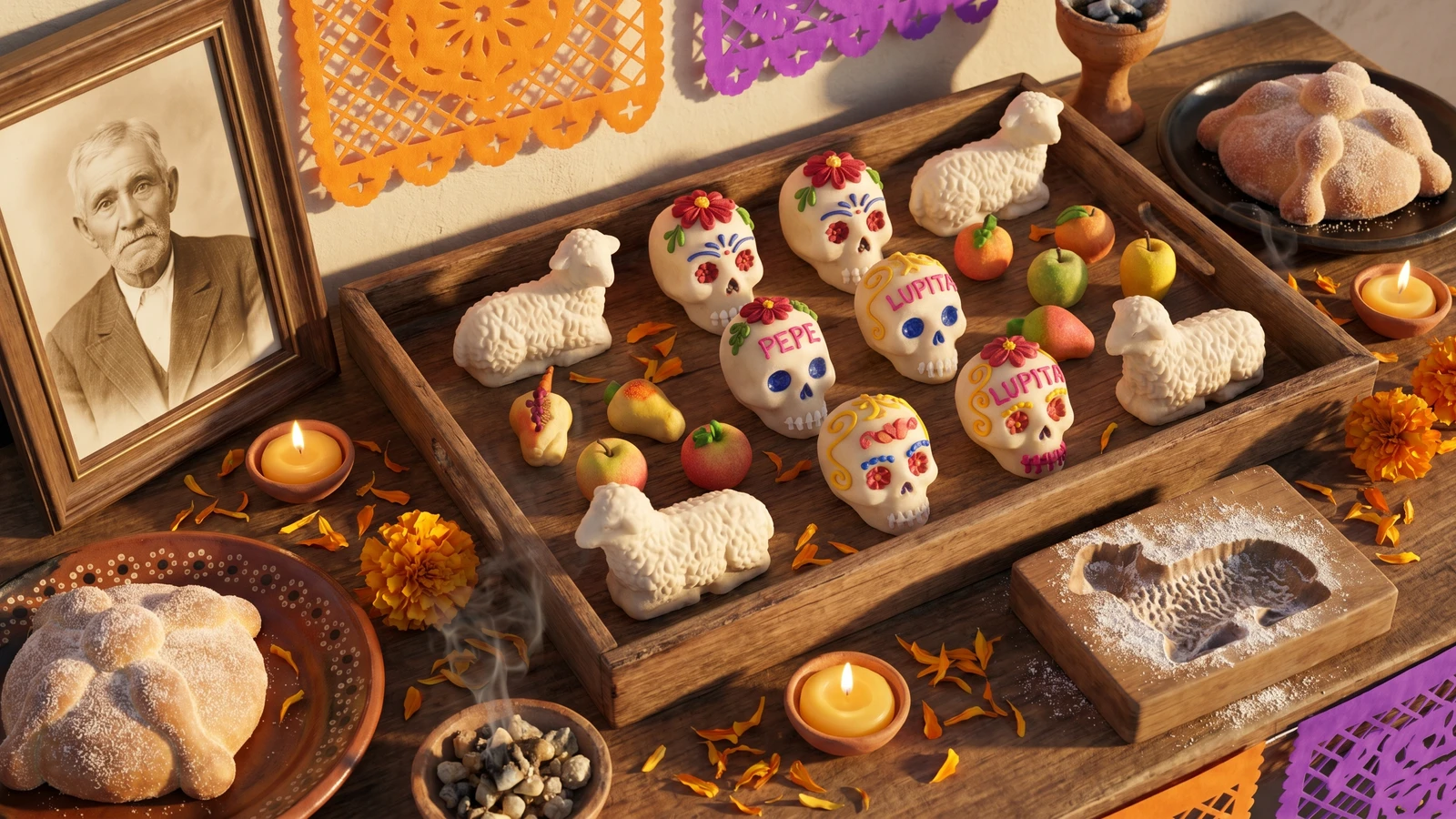 Alfeñiques de Día de Muertos