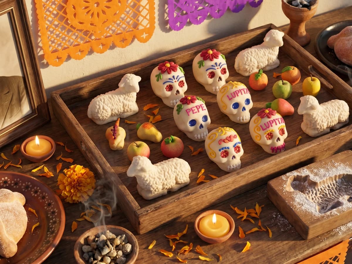 Alfeñiques de Día de Muertos - Chef Lupita