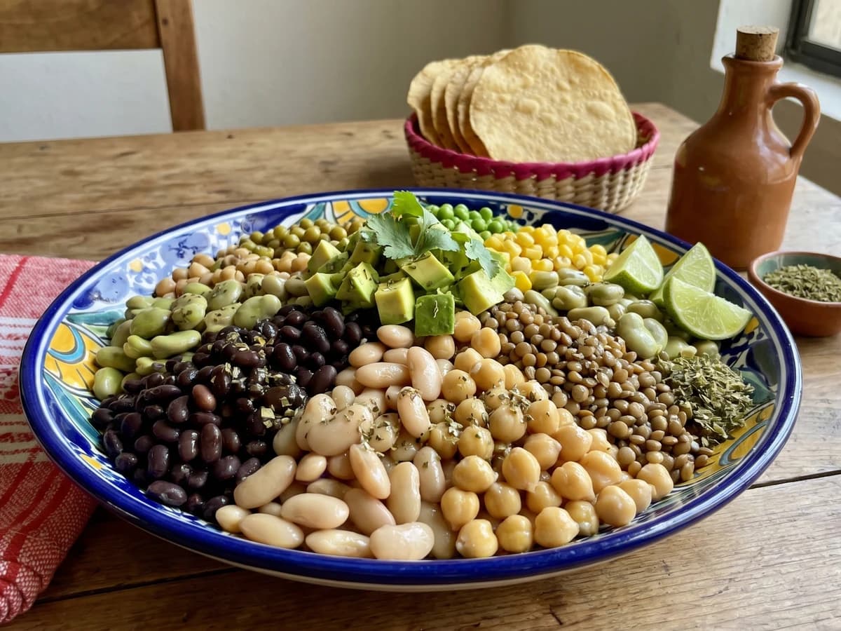 Ensalada de Siete Leguminosas - Chef Lupita