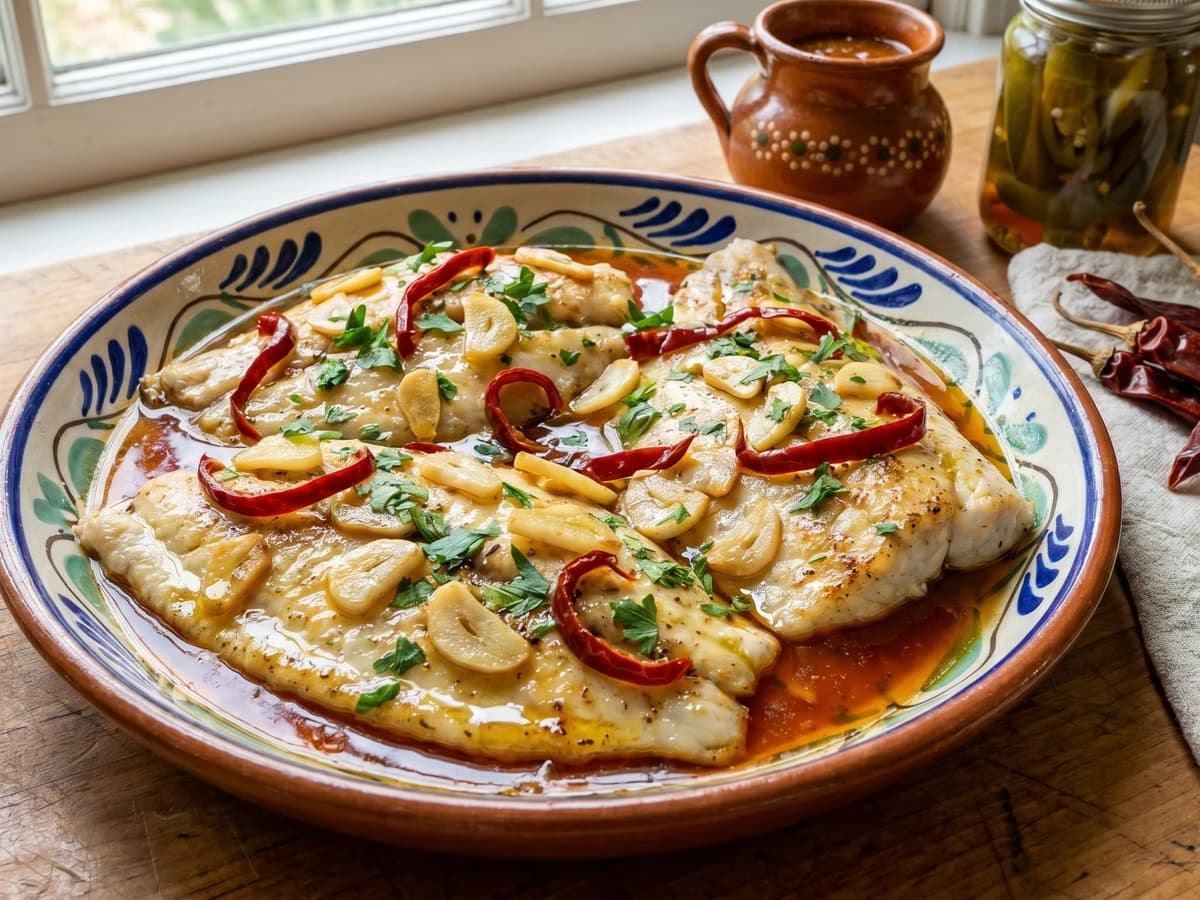 Veracruz Garlic Pan Sauce for Fish (Ajillo Jarocho) - Chef Lupita