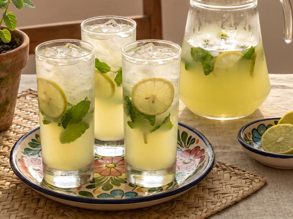 Virgin Mojito de Lima Agria con Yerbabuena - Chef Lupita