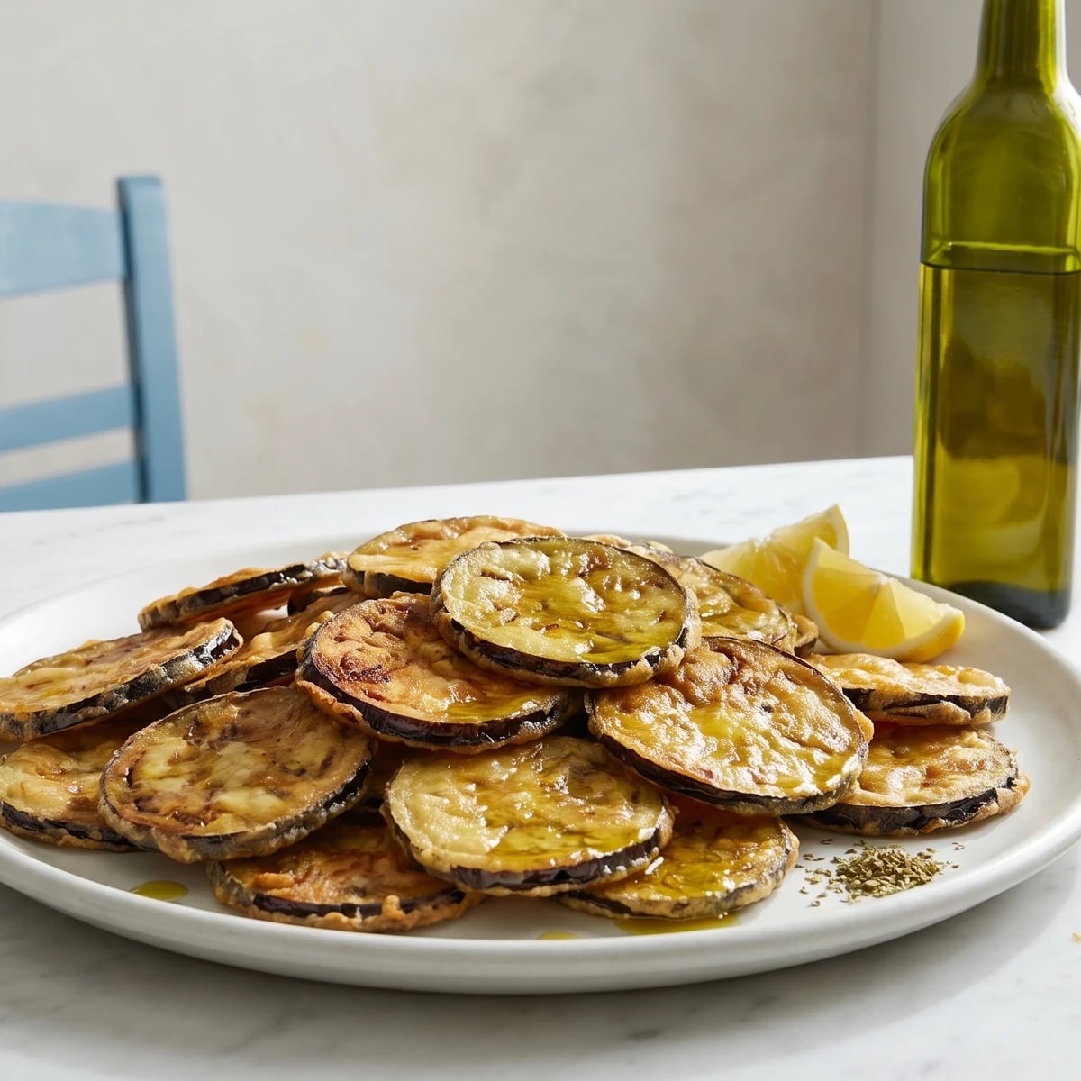 Cretan Melitzanes Tiganites (Μελιτζάνες Τηγανητές)