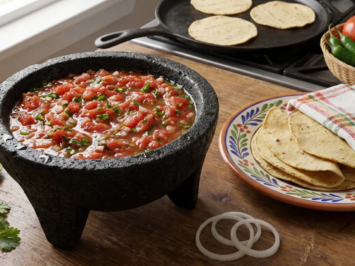 Salsa Cruda Bajio de Molcajete - Chef Lupita
