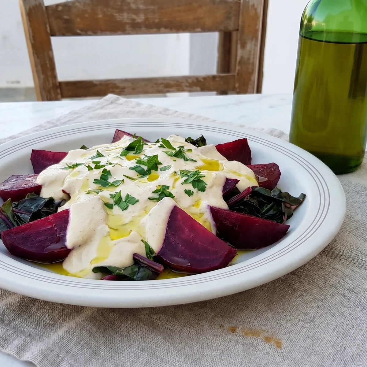Kefalonian Pantzarosalata with Aliada (Παντζαροσαλάτα με Αλιάδα Κεφαλονιάς)