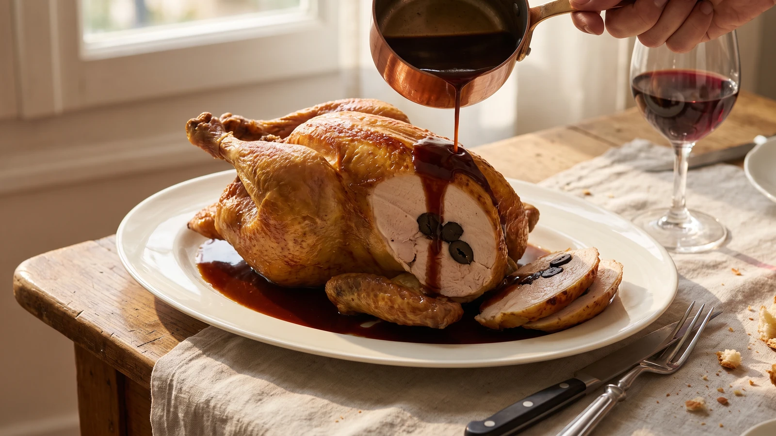 Poularde à la Périgord