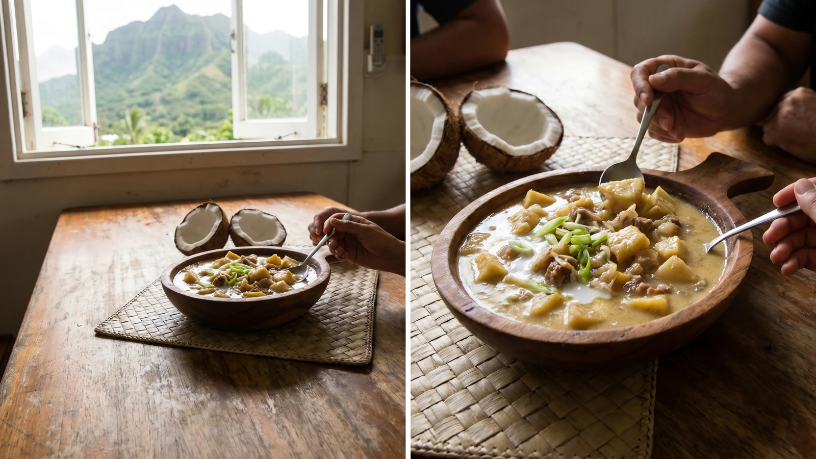 Tiopu Kuru (Cook Islands Breadfruit Stew)
