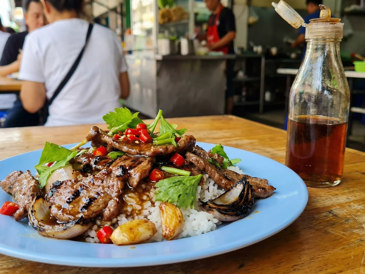 Beef in Oyster Sauce (Nua Pad Nam Man Hoy) - Chef Fai