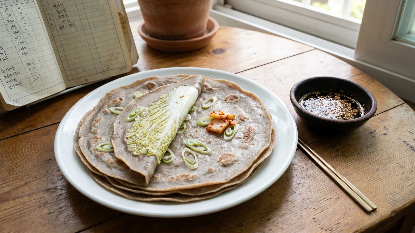 Memil-jeon (Buckwheat Pancake)