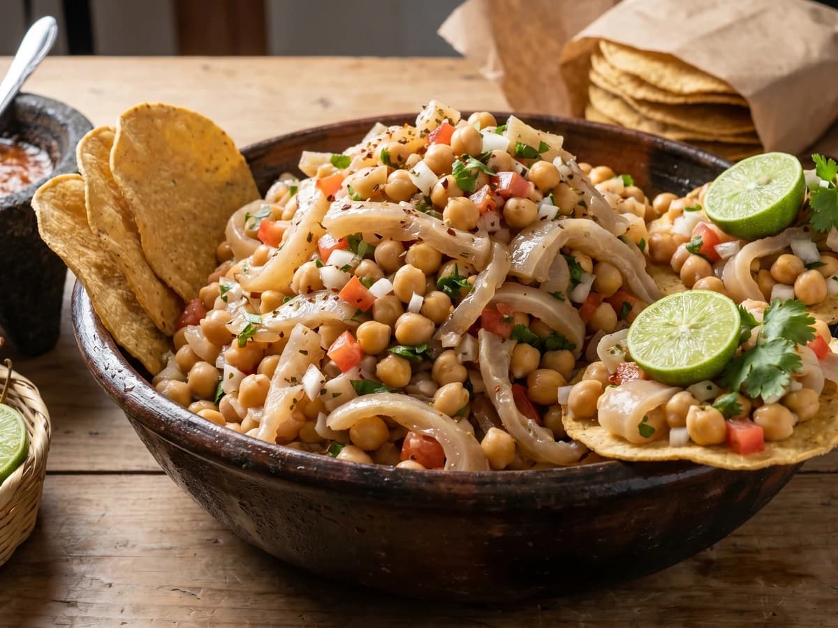 Ensalada de Garbanzos con Cueritos - Chef Lupita