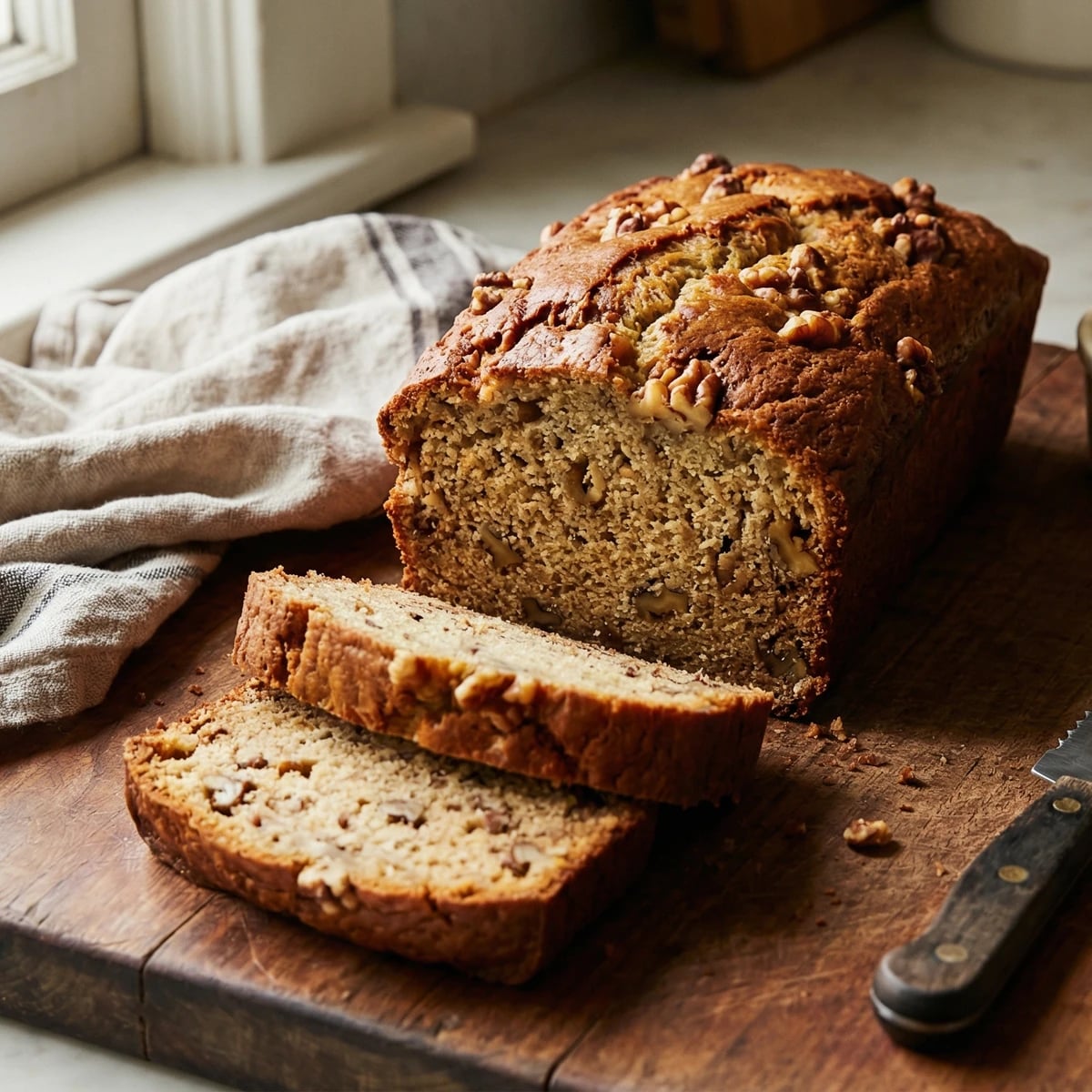 Brown Butter Walnut Banana Bread