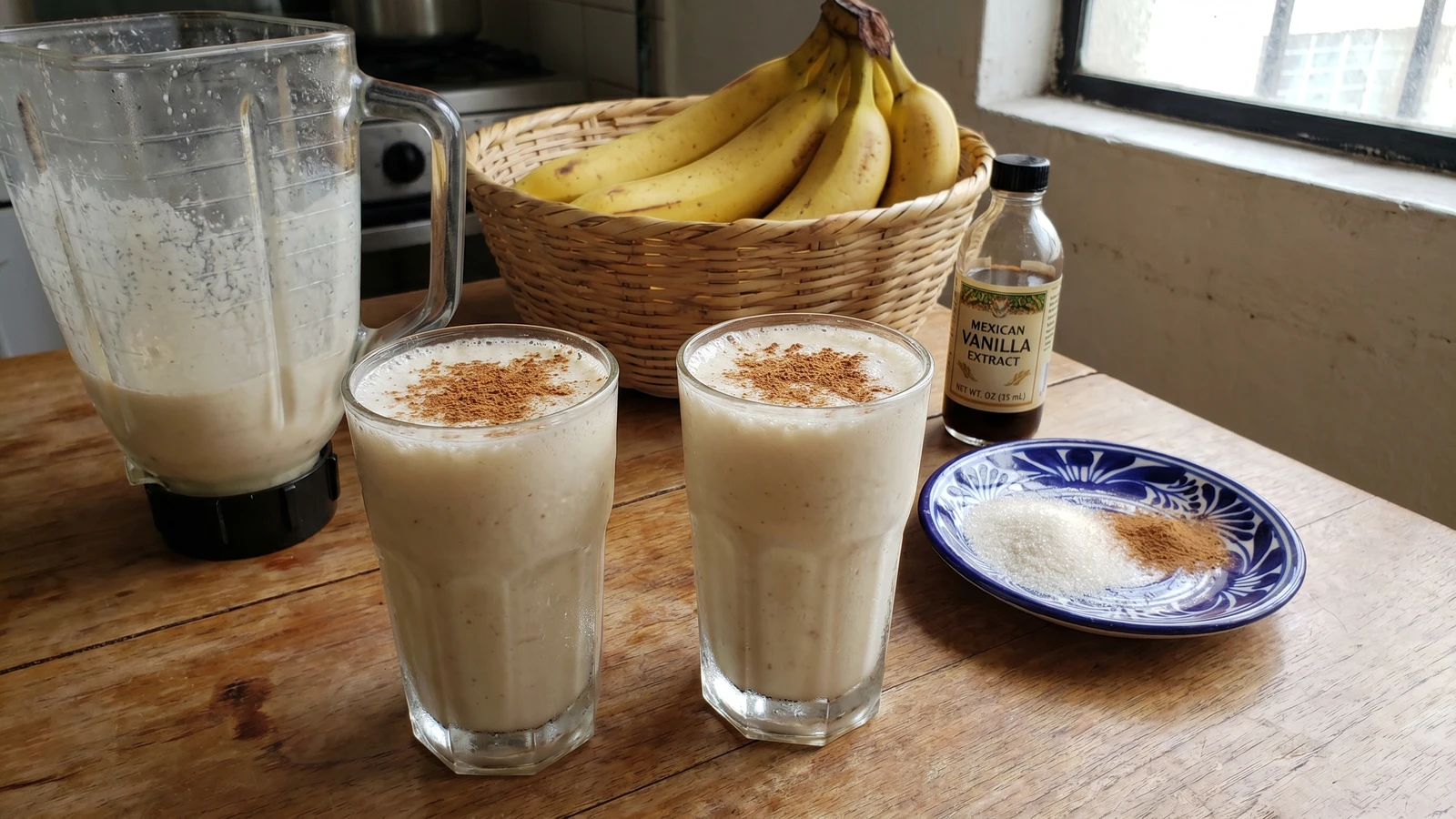 Licuado de Platano del Valle de Mexico