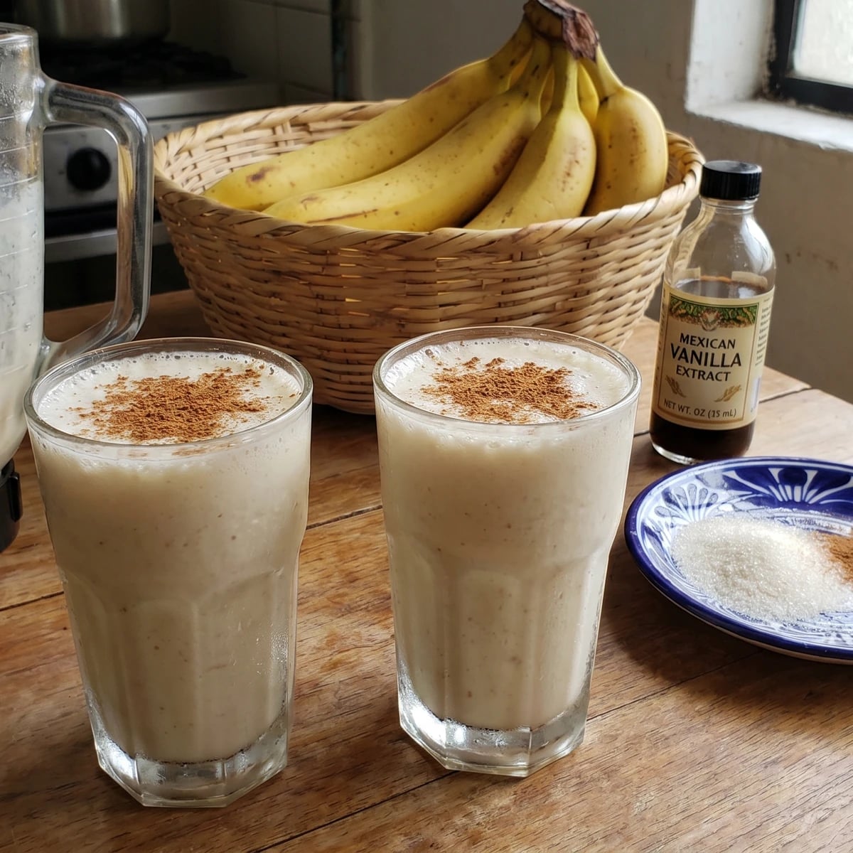Licuado de Platano del Valle de Mexico