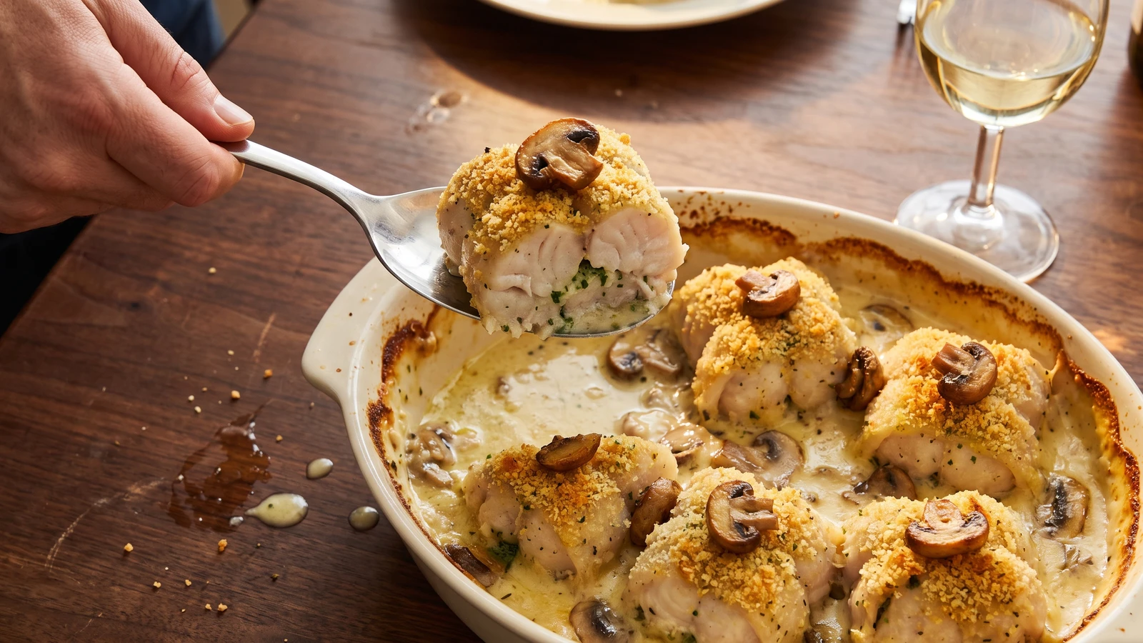 Paupiettes de Merlan au Gratin