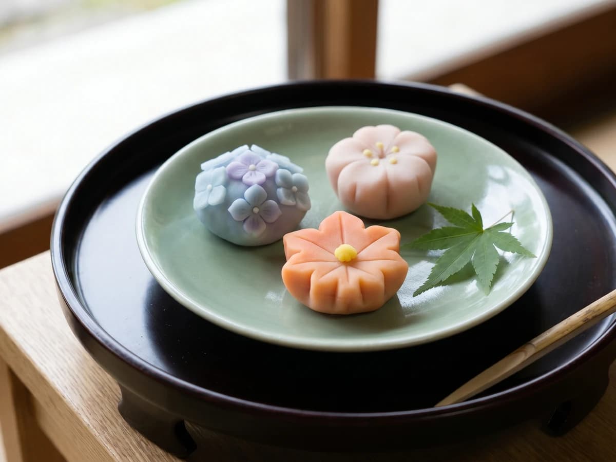 Nerikiri (練り切り, sculpted wagashi) - Chef Takumi