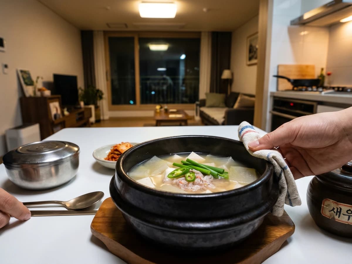 Saeujeot-jjigae (새우젓찌개, Salted Shrimp Stew) - Chef Jeong-sun