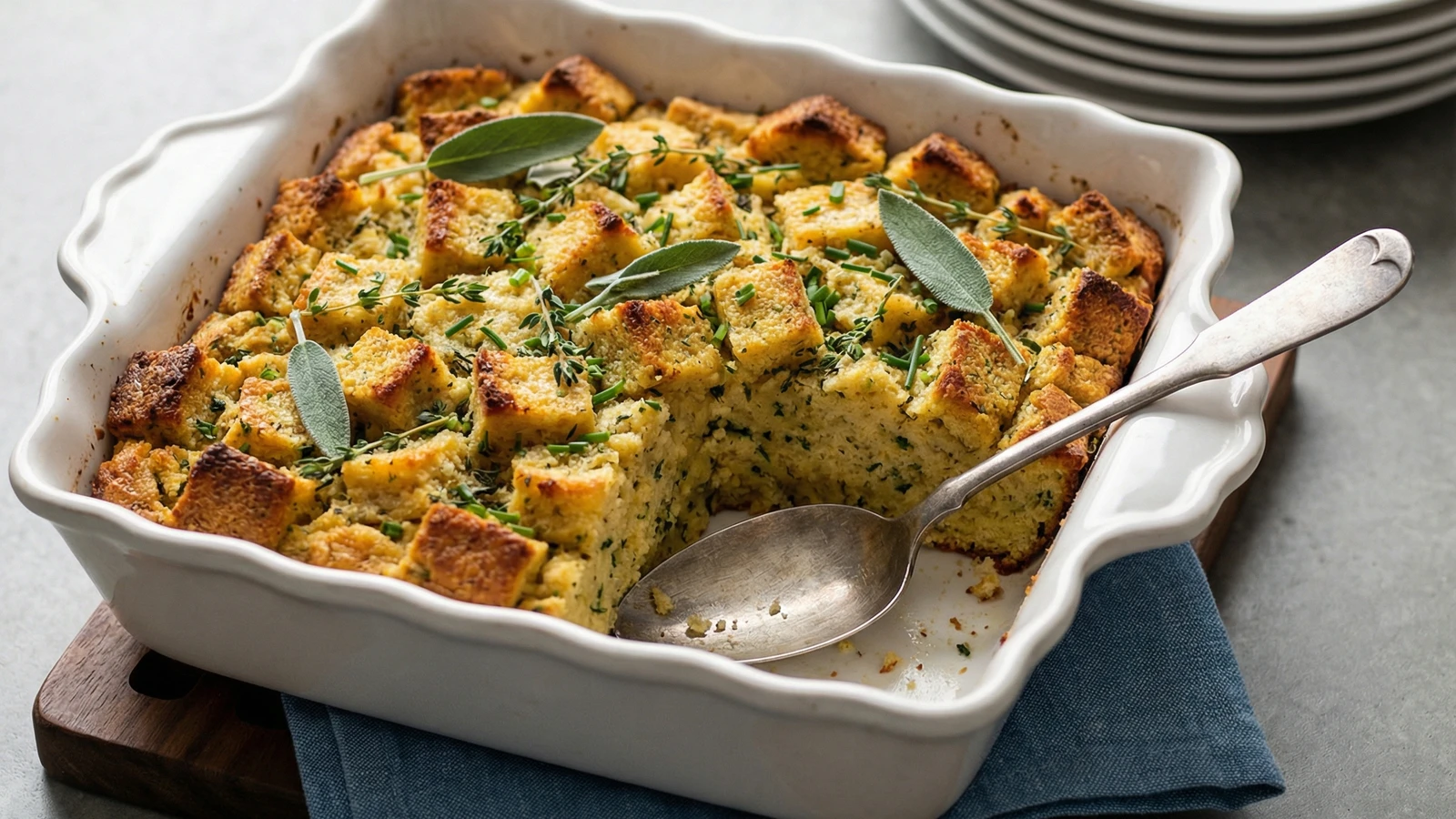 Herb Garden Cornbread Stuffing