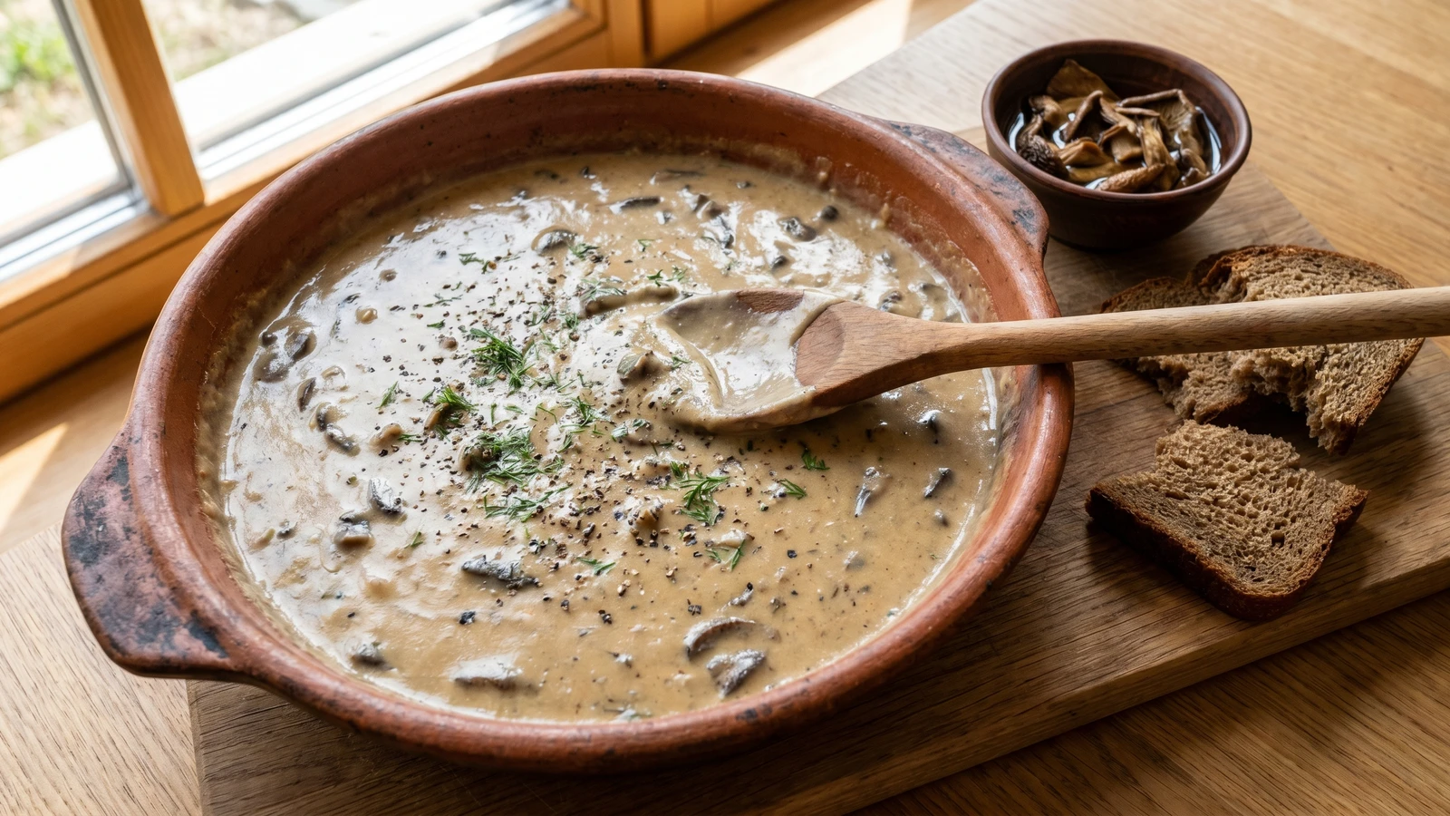 Machanka (мачанка, Transcarpathian Mushroom Dip)
