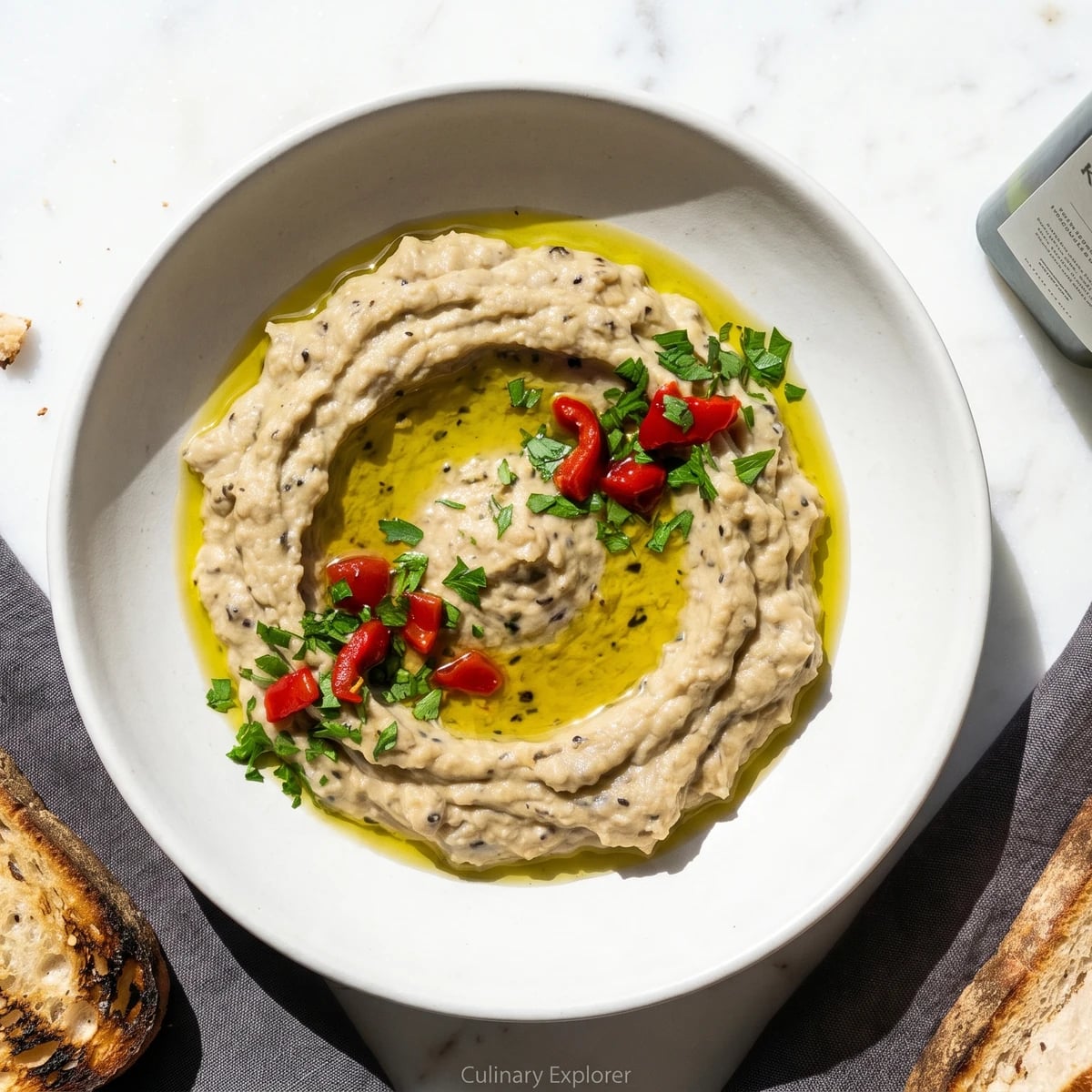 Macedonian Melitzanosalata (Μελιτζανοσαλάτα Μακεδονίτικη)