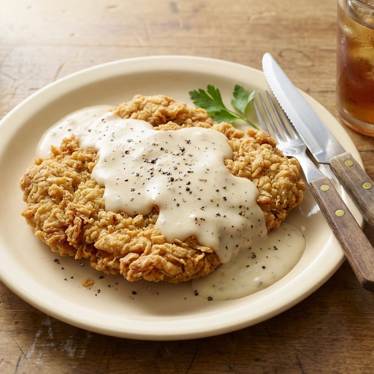 Chicken Fried Steak with Cream Gravy
