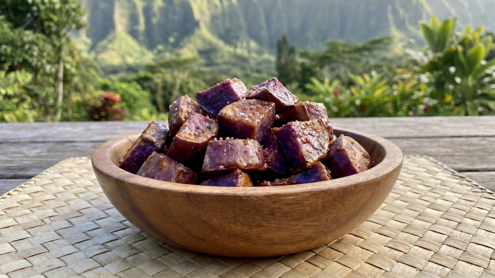 ʻUala Kō (Hawaiian Honey-Roasted Sweet Potato)
