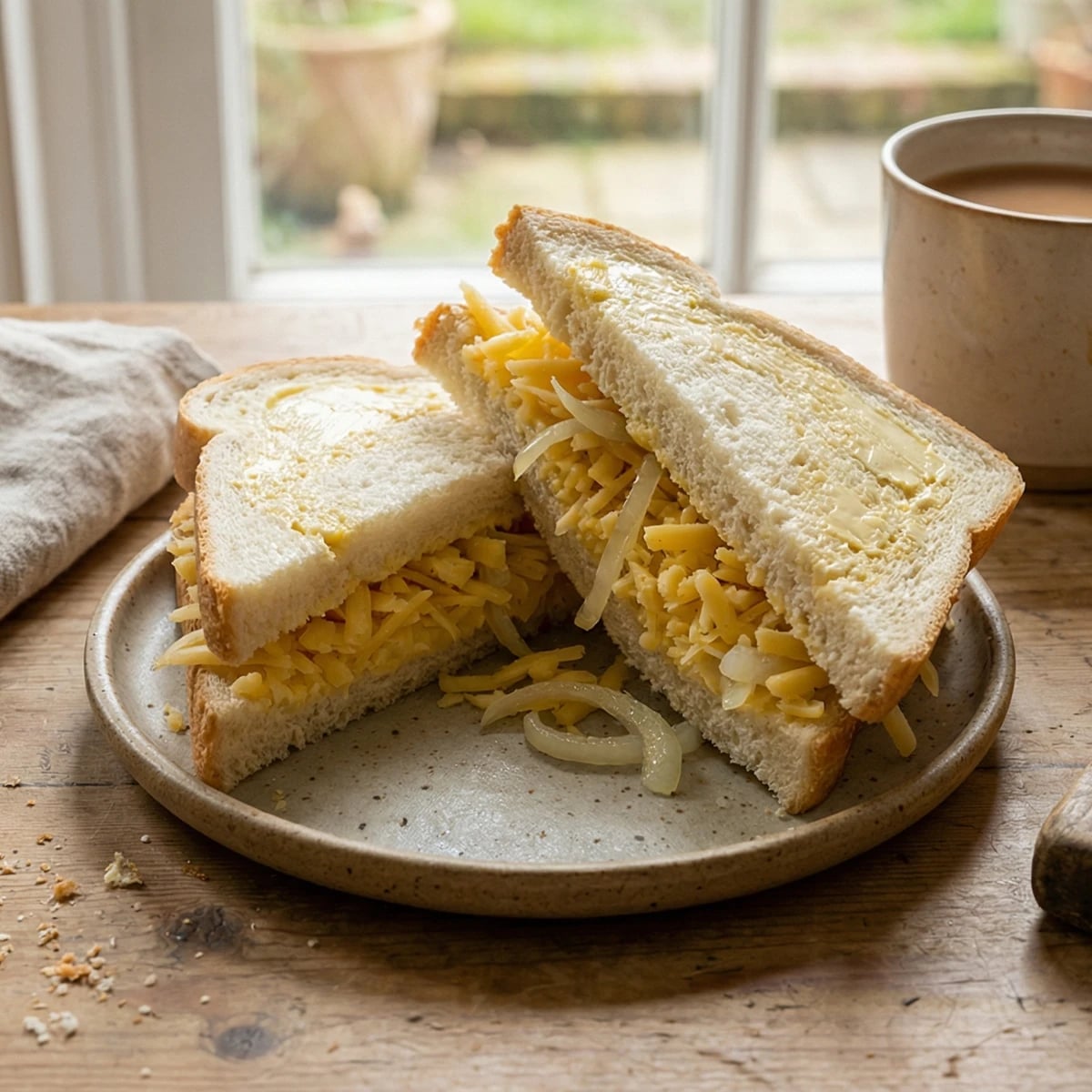 Cheese and Onion Sandwich
