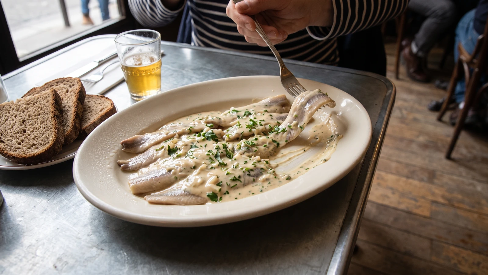 Salad of Filleted Salted Herrings