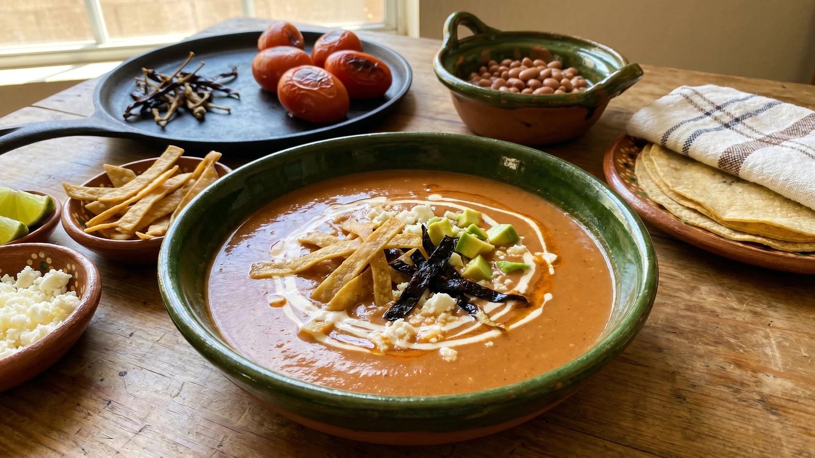 Pátzcuaro Bean Soup (Sopa Tarasca)