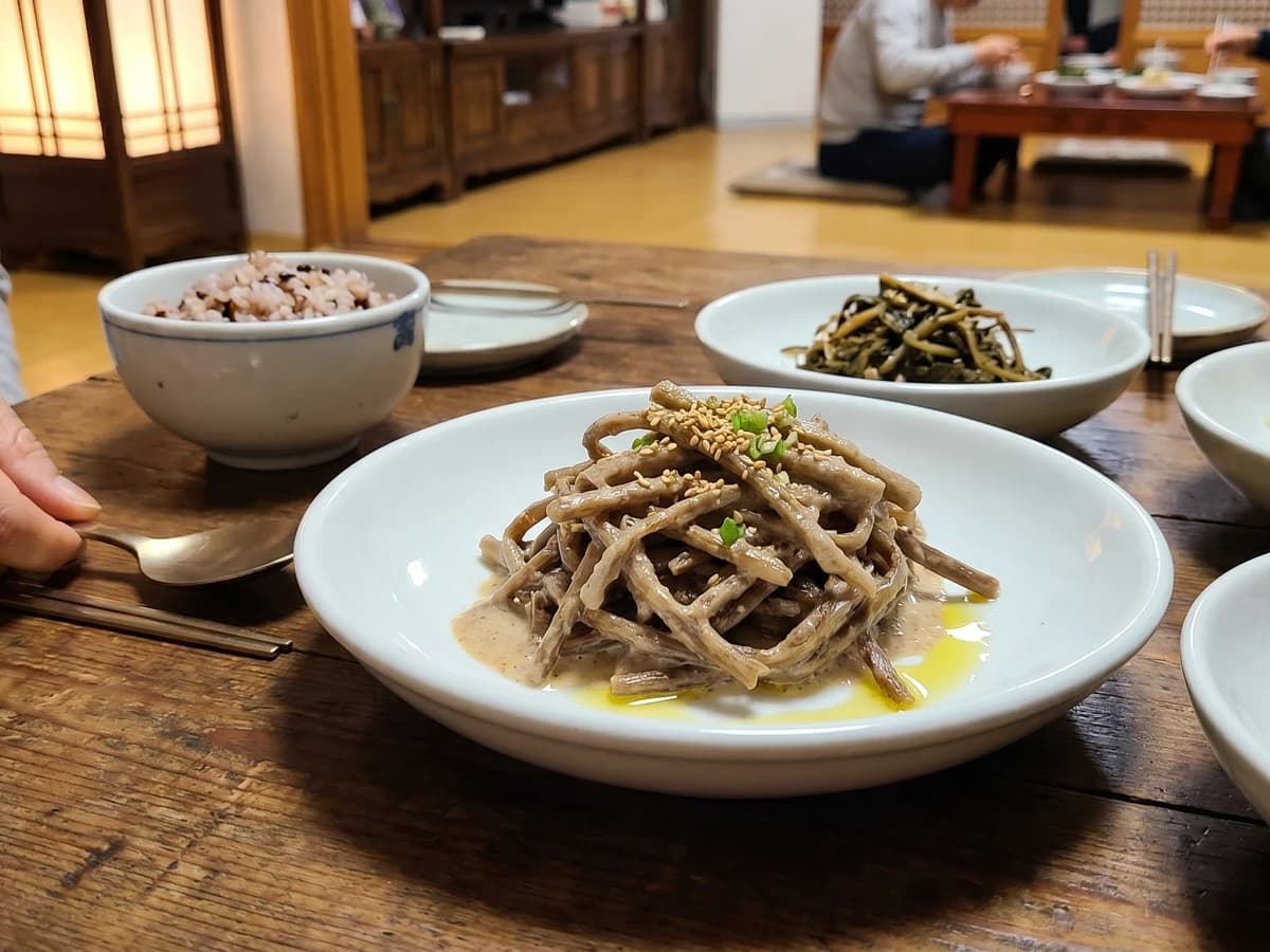 Torandae-namul (Seasoned Dried Taro Stems) - Chef Jeong-sun